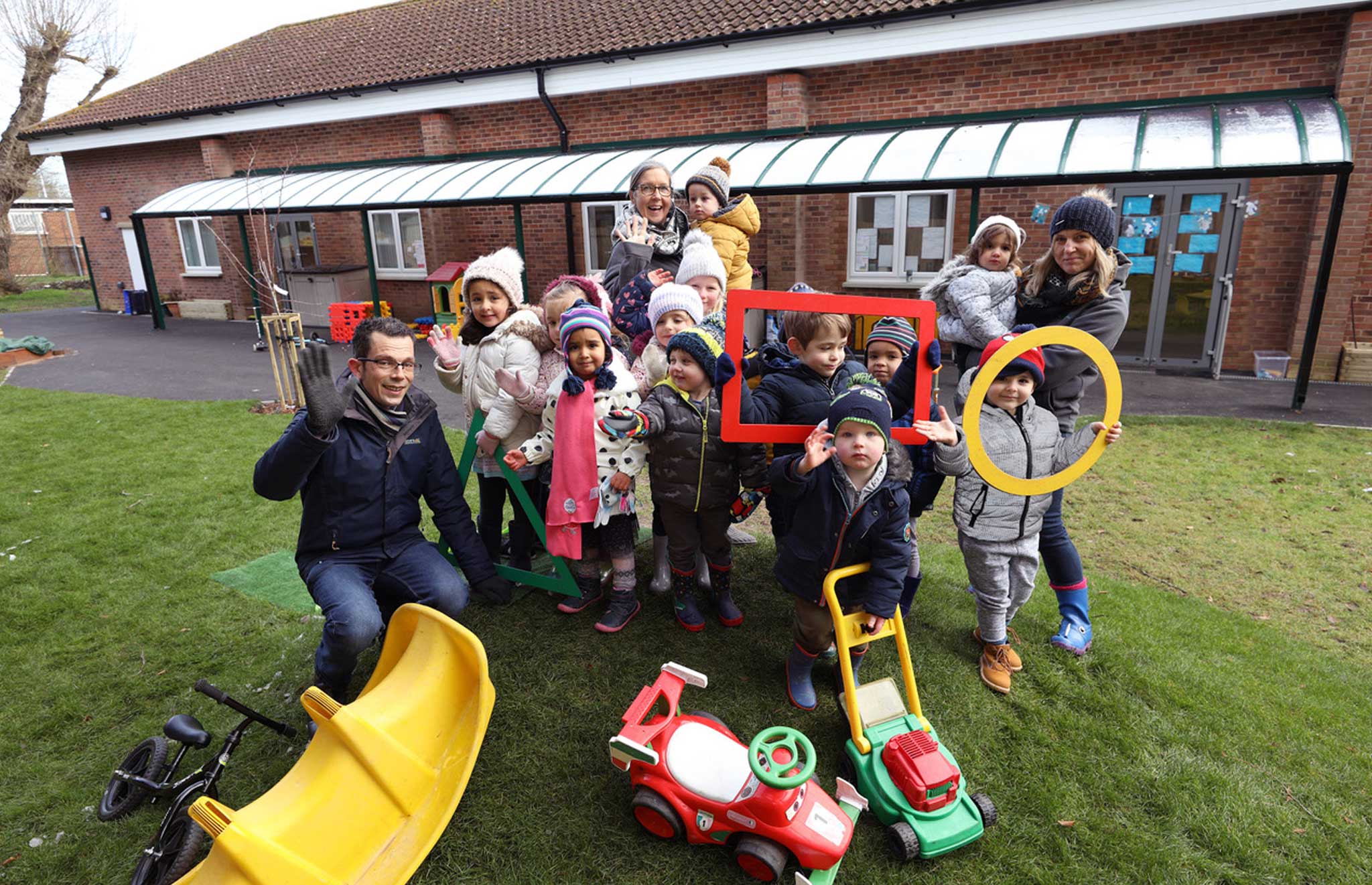 playgroup outside at Waterbeach