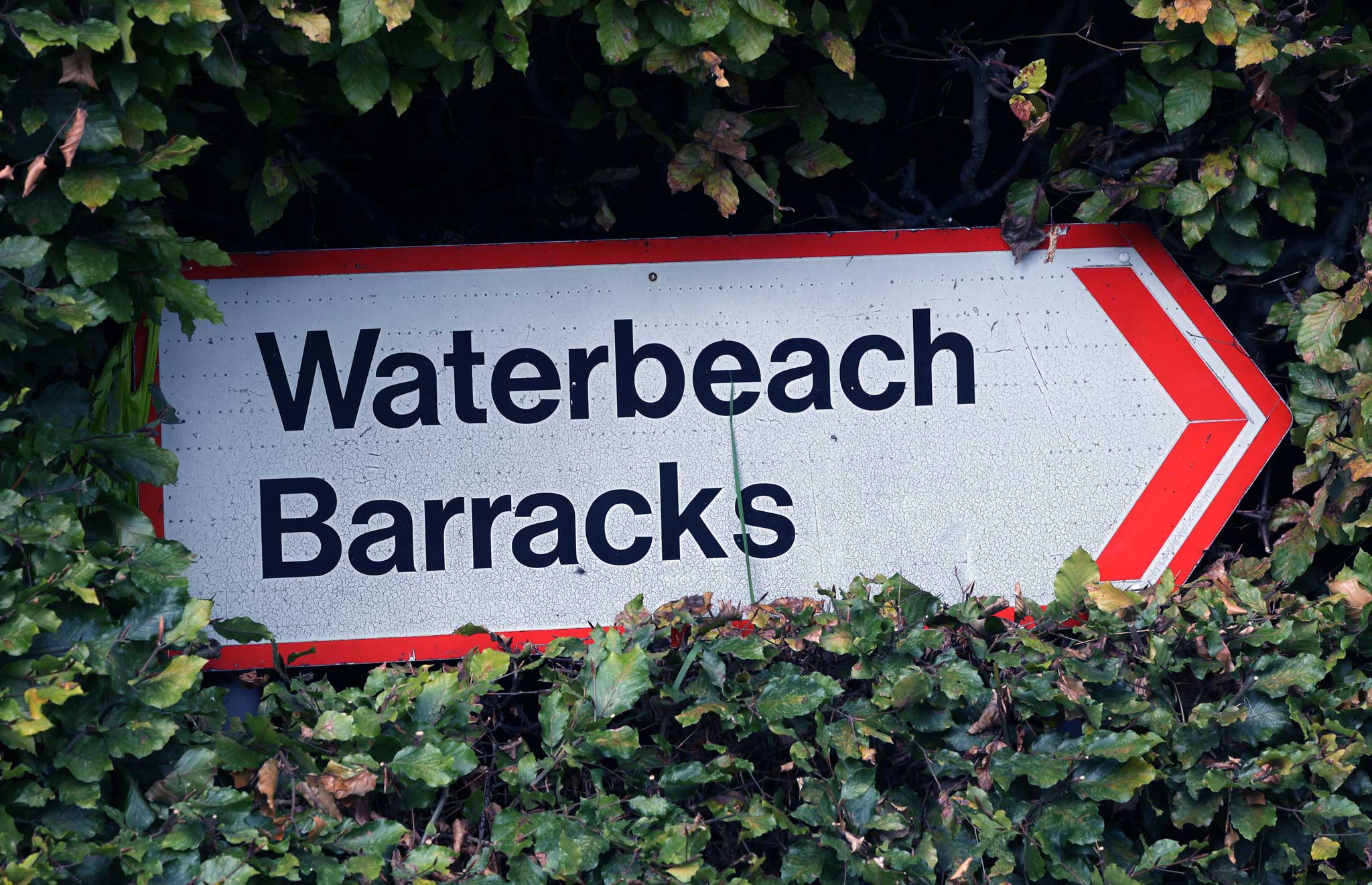sign at waterbeach barracks