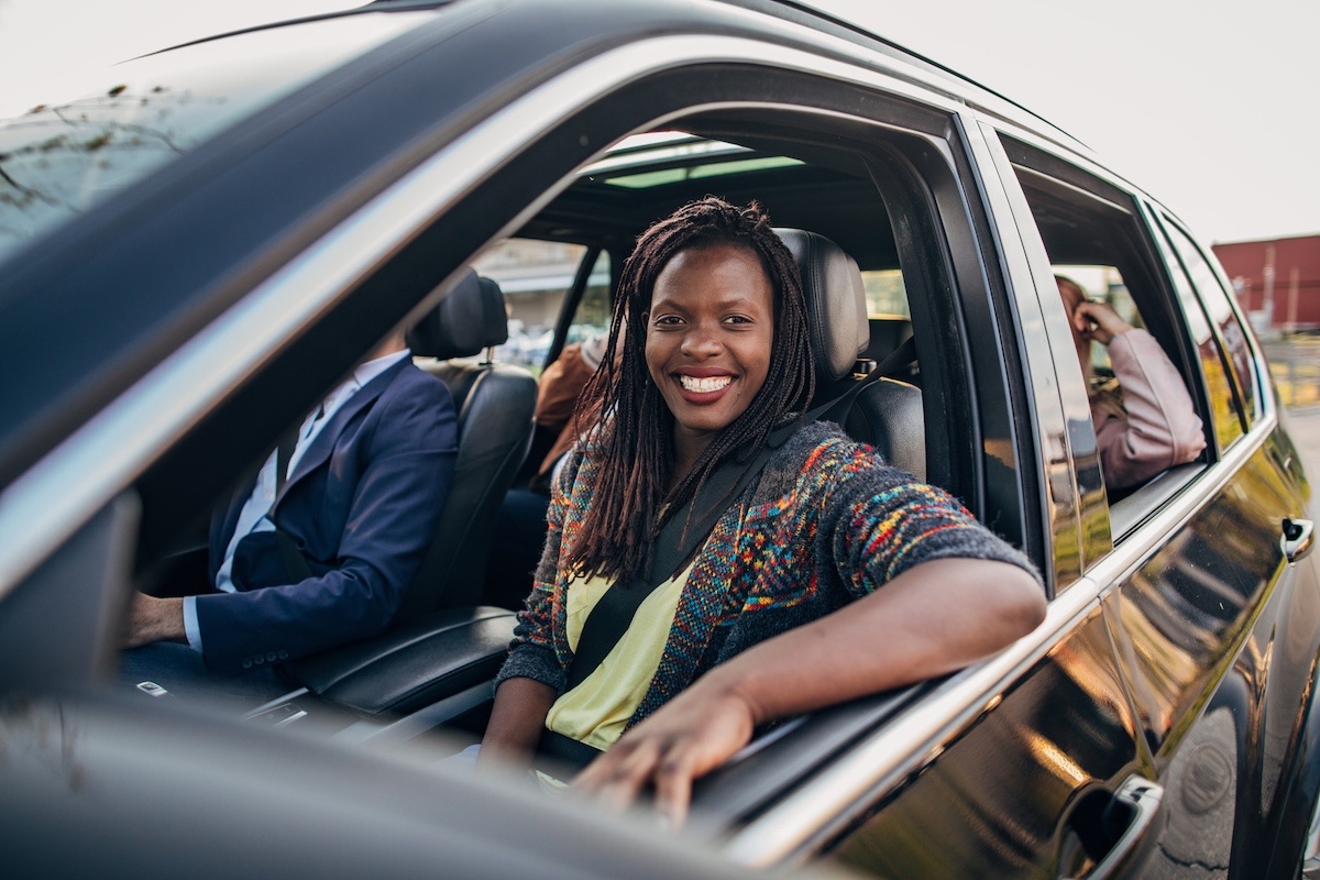 People enjoying liftshare